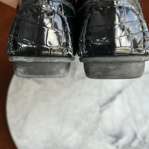 St. John s Bay black loafer flex size 7.5 M EUC worn once on cruise whip stitch - Picture 9 of 11